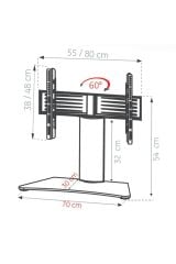 ULTIMATE MS-B Askılı TV Standı (Sehpa-Masa üstü kullanım içindir)
